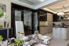 Фото интерьера столовой квартиры в стиле ар-деко