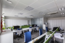 Фото интерьера рабочей зоны офиса в современном стиле