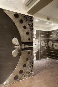 Фото интерьера входной зоны бани в современном стиле