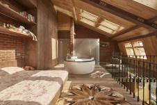 Фото интерьера ванной квартиры в современном стиле