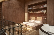 Фото интерьера спальни квартиры в современном стиле