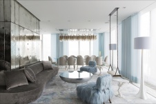 Фото интерьера гостиной квартиры в современном стиле