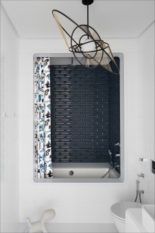 Фото интерьера ванной квартиры в современном стиле