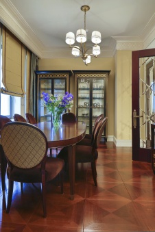 Фото интерьера столовой квартиры в стиле ар-деко