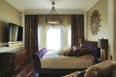 Фото интерьера спальни квартиры в стиле ар-деко