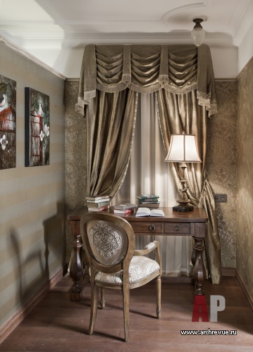 Фото интерьера кабинета дома в английском стиле
