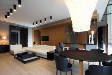 Фото интерьера гостиной квартиры в современном стиле