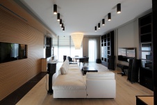 Фото интерьера гостиной квартиры в современном стиле