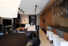 Фото интерьера столовой квартиры в современном стиле