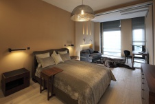 Фото интерьера спальни квартиры в современном стиле