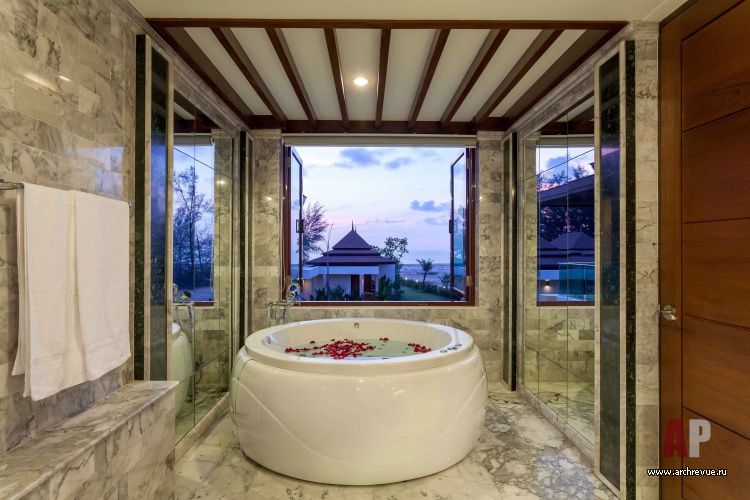 Фото интерьера ванны дома в восточном стиле