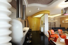 Фото интерьера гостиной квартиры в современном стиле