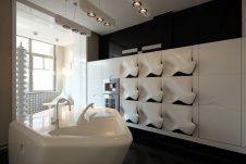 Фото интерьера кухни квартиры в современном стиле