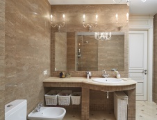 Фото интерьера санузла квартиры в стиле неоклассика