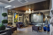 Фото интерьера зоны отдыха офиса в современном стиле