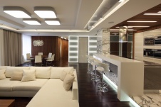 Фото интерьера гостиной квартиры в стиле минимализм