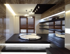 Фото интерьера ванной квартиры в стиле минимализм