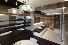 Фото интерьера санузла квартиры в стиле минимализм