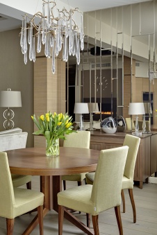 Фото интерьера столовой квартиры в стиле фьюжн