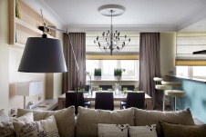 Фото интерьера столовой квартиры в современном стиле