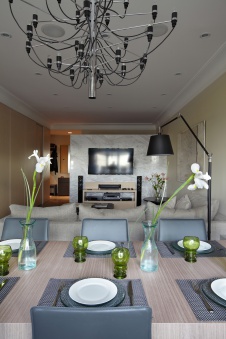 Фото интерьера гостиной квартиры в современном стиле