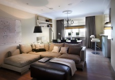 Фото интерьера зоны отдыха квартиры в современном стиле