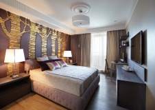 Фото интерьера спальни квартиры в современном стиле