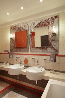 Фото интерьера санузла квартиры в современном стиле