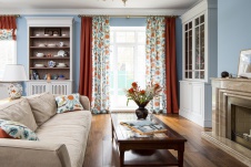 Фото интерьера зоны отдыха таунхауса в современном стиле