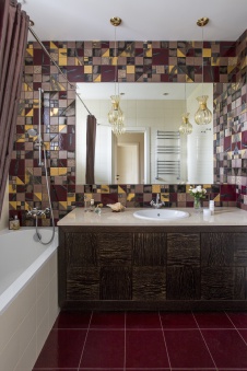 Фото интерьера санузла таунхауса в современном стиле