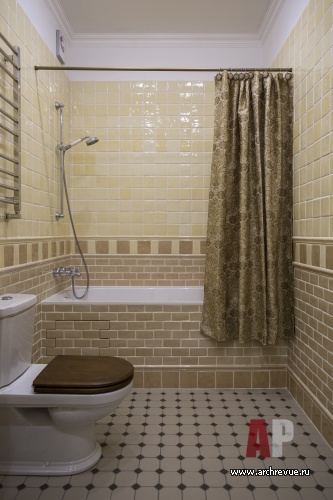 Фото интерьера ванной таунхауса в стиле кантри