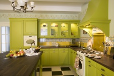 Фото интерьера кухни дома в стиле кантри