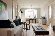 Фото интерьера гостиной квартиры в современном стиле