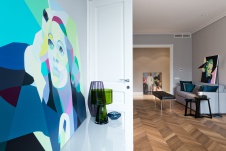 Фото интерьера гостиной квартиры в современном стиле