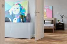 Фото интерьера гостиной квартиры в современном стиле