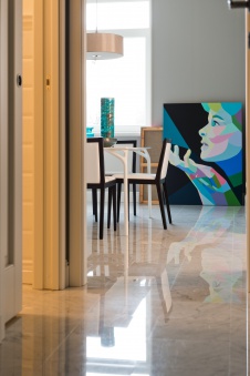 Фото интерьера столовой квартиры в современном стиле