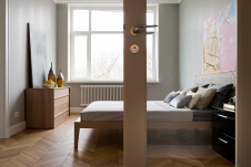 Фото интерьера спальни квартиры в современном стиле