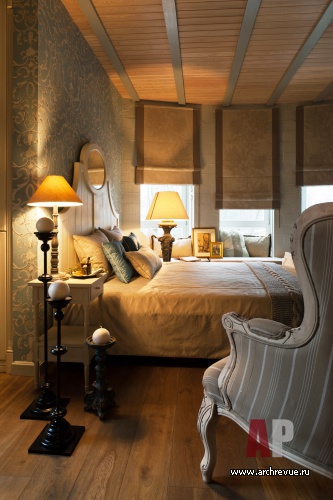 Фото интерьера спальни дома в стиле прованс