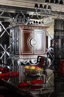 Фото интерьера столовой квартиры в стиле ар-деко