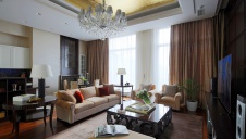 Фото интерьера гостиной квартиры в американском стиле