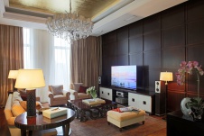 Фото интерьера зоны отдыха квартиры в американском стиле