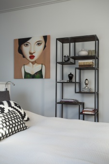 Фото интерьера спальни дома в стиле фьюжн