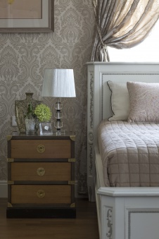 Фото интерьера спальни дома в стиле фьюжн