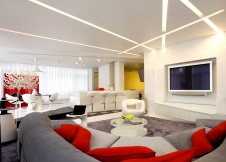 Фото интерьера гостиной квартиры в стиле минимализм