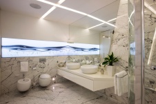 Фото интерьера санузла квартиры в стиле минимализм