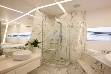 Фото интерьера санузла квартиры в стиле минимализм