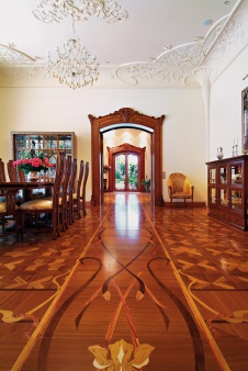 Фото интерьера столовой дома в стиле ар-деко