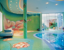 Фото интерьера бассейна дома в стиле ар-деко