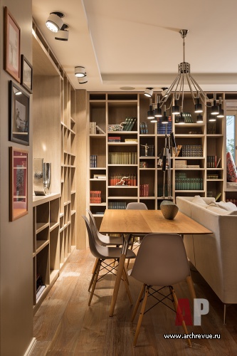 Фото интерьера столовой небольшой квартиры в современном стиле