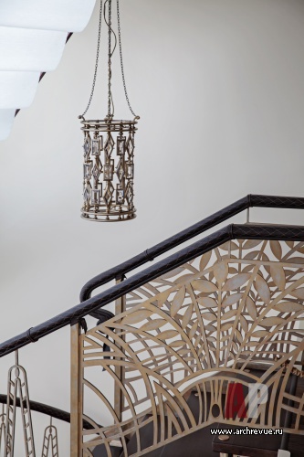 Фото интерьера лестницы пентхауса в американском стиле